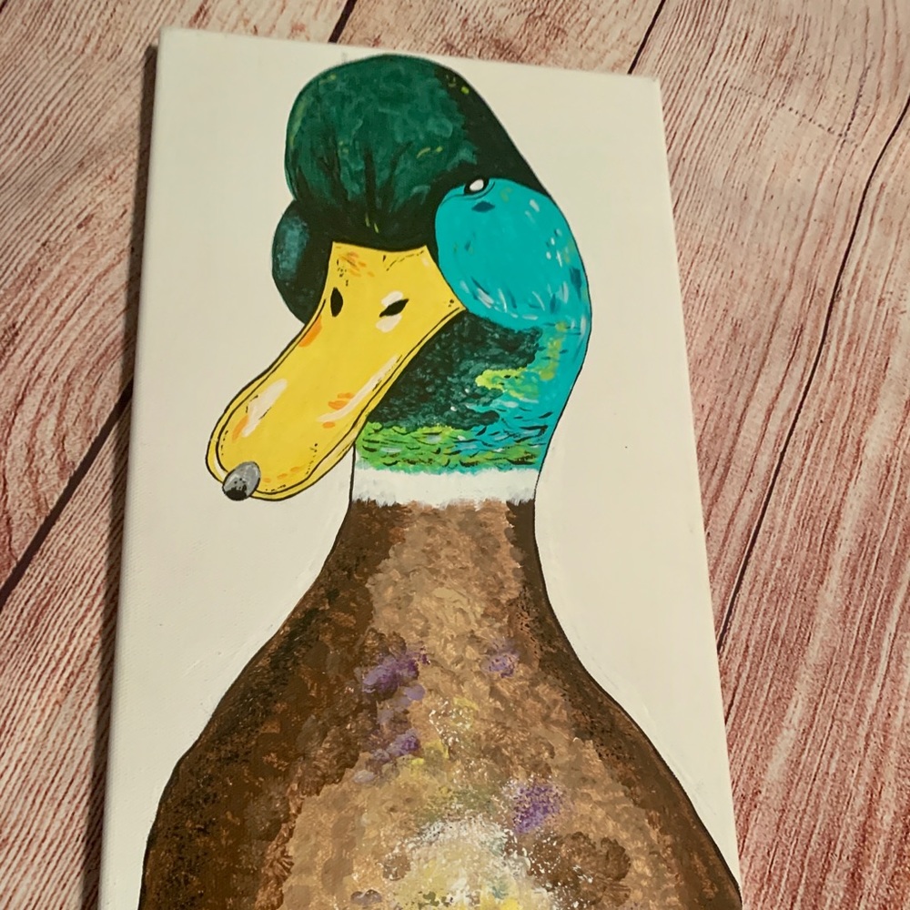 Duck Painting By ME! Acrylic on Canvas - Picture 5 of 5